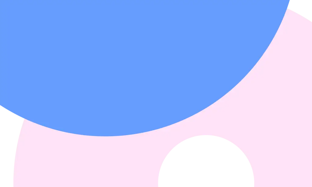 pink and blue shapes used as a visual asset