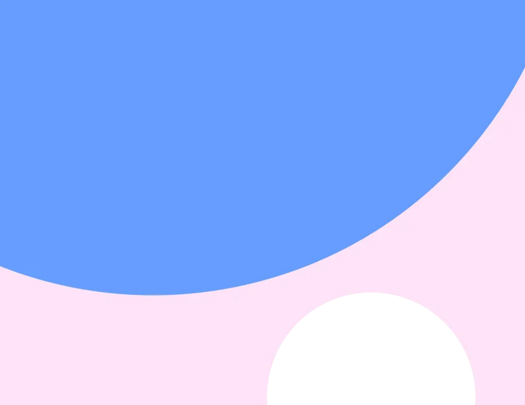 pink and blue shapes used as a visual asset
